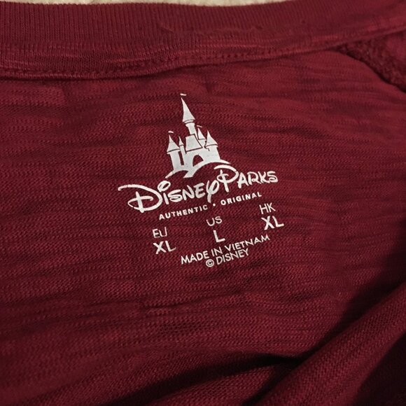 Iconic Disney Mickey Mouse Zebra Print Sequin Crimson Pullover - Picture 10 of 15